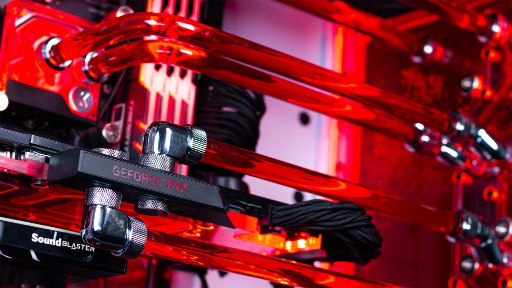 Red coolant hardline tubing